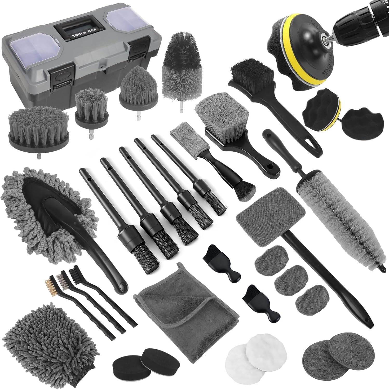Interior Detailing Kit - Kit de nettoyage de voiture, 36