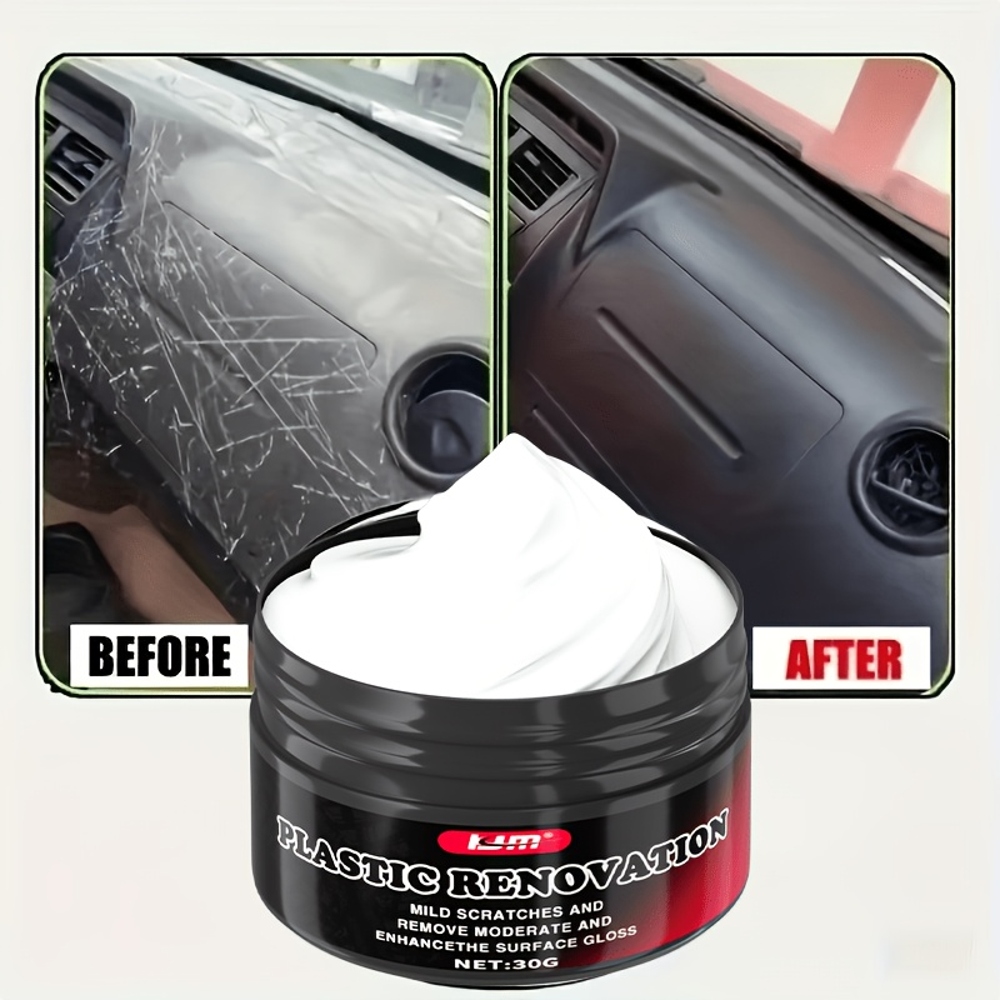 Trim Restorer Plastic - Cire de rénovation pour intérieur automobile,
