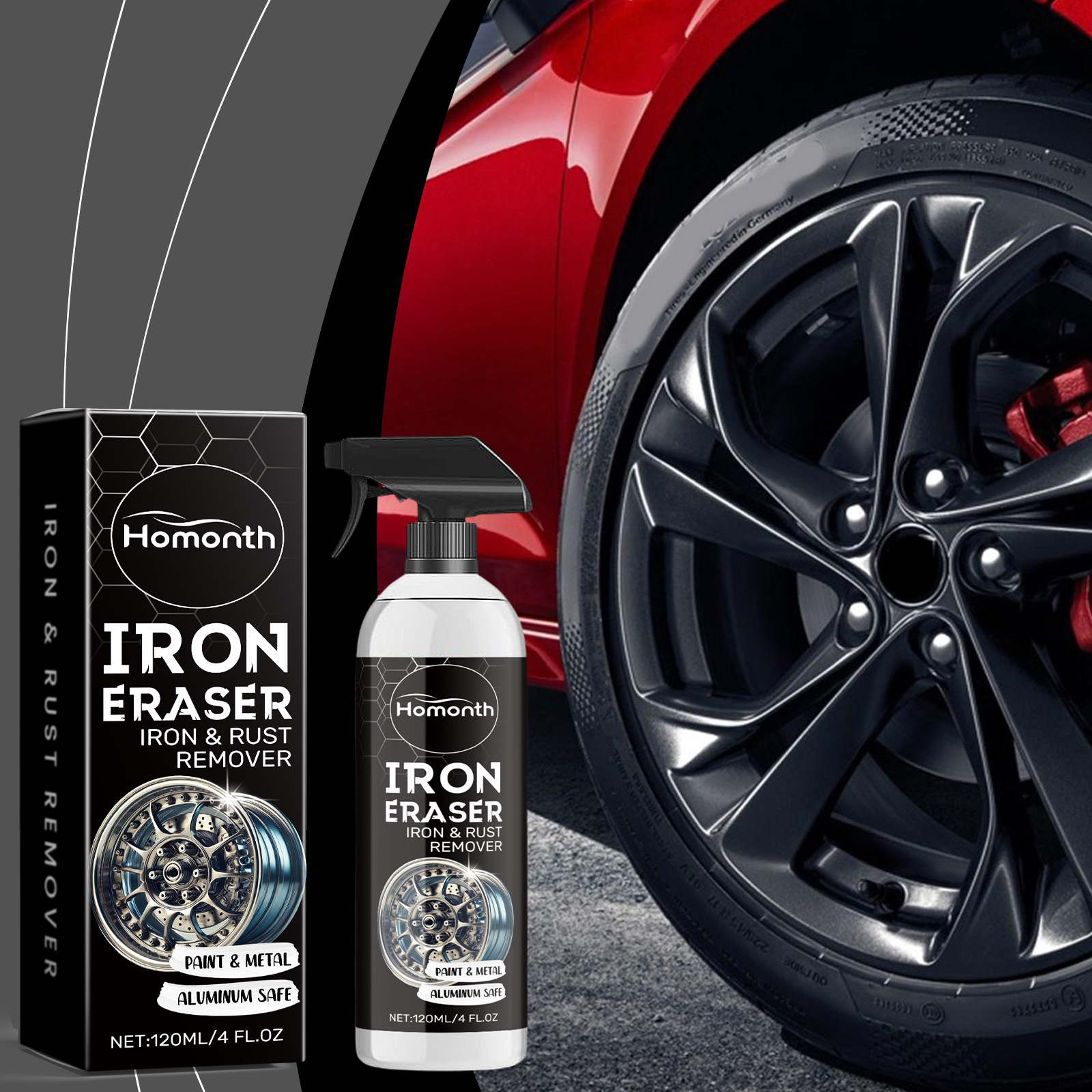 Wheel Cleaner Alloy - Spray décapant de rouille pour jantes