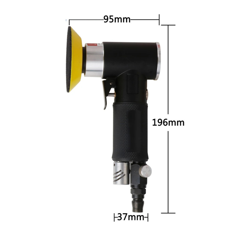 Polish Pad Set Buffer - Kit de polisseuse pneumatique mini, machine