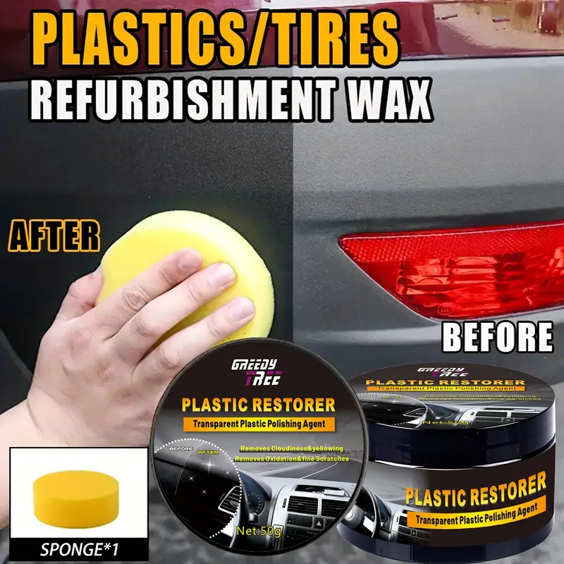 Trim Restorer Plastic - GREEDY TREE Restaurateur de plastique automobile,
