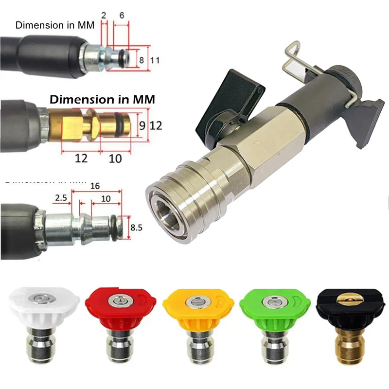 Pressure Washer Foam Gun - Kit de vanne à bille haute