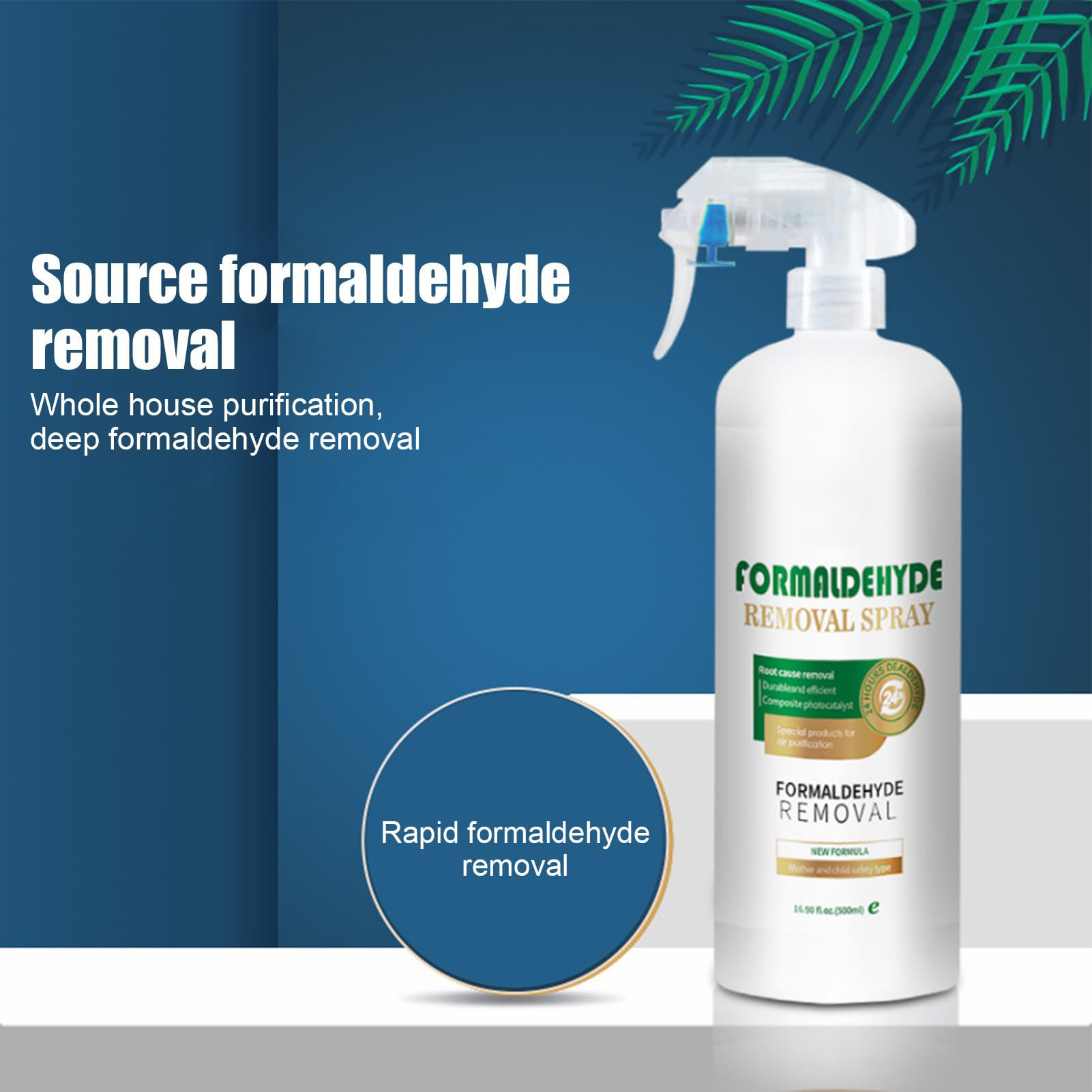 Odor Eliminator Car - Spray de formaldéhyde 500ml, purification efficace