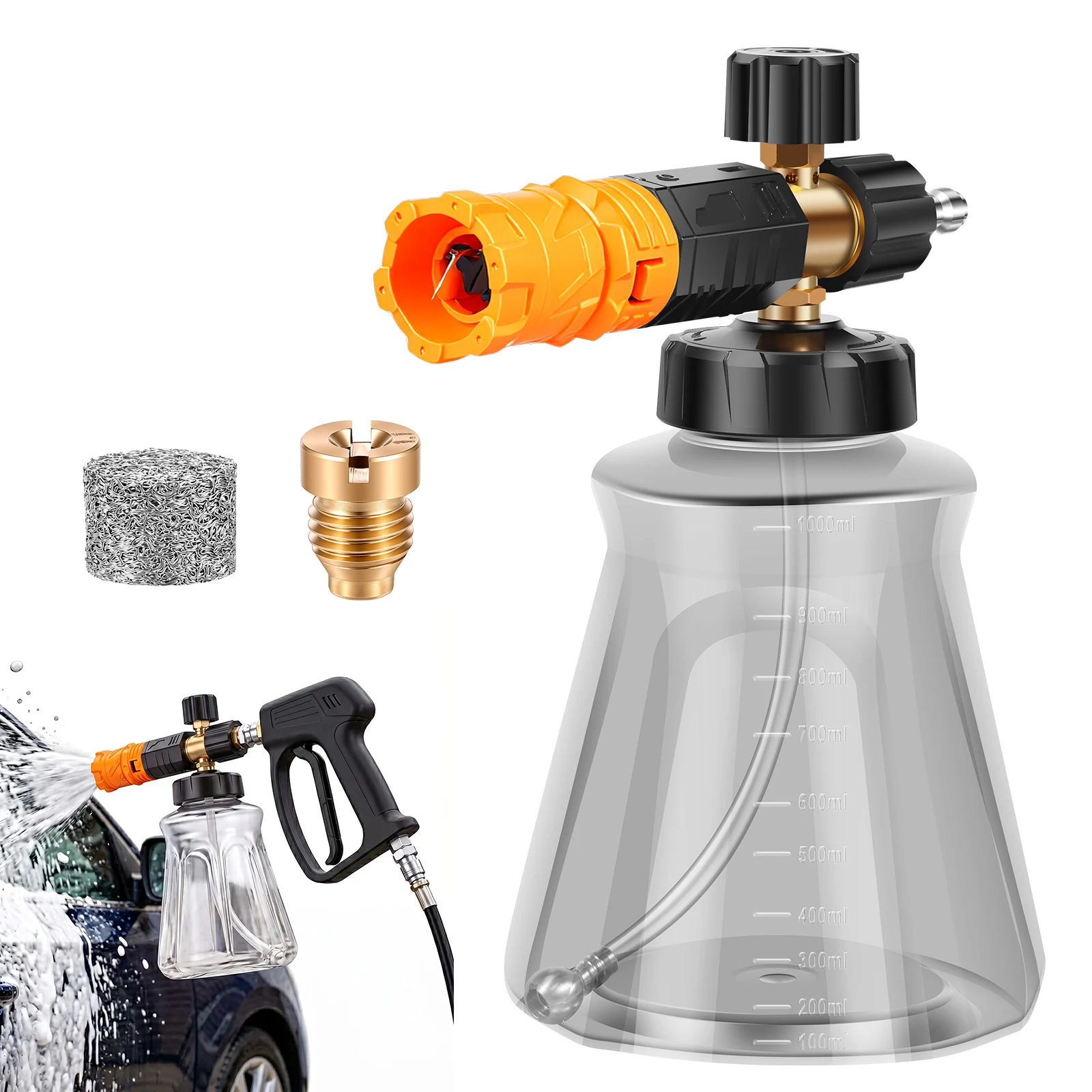 Foam Cannon Car Wash - Canon à mousse pour nettoyeur haute