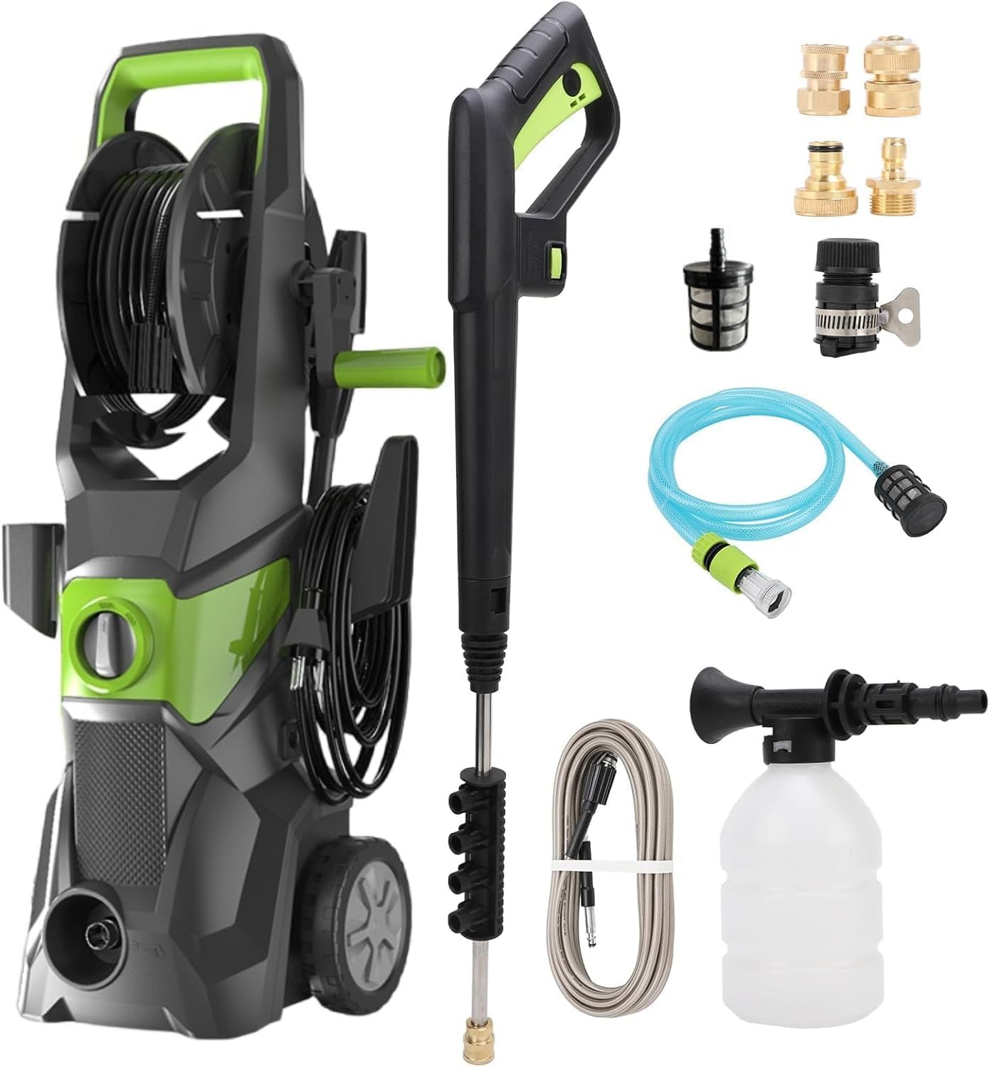 Pressure Washer Foam Gun - Nettoyeur haute pression électrique 4000PSI, nettoyeur