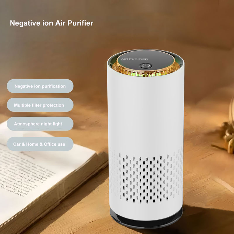 Odor Eliminator Car - Purificateur d'air USB, filtre HEPA, générateur