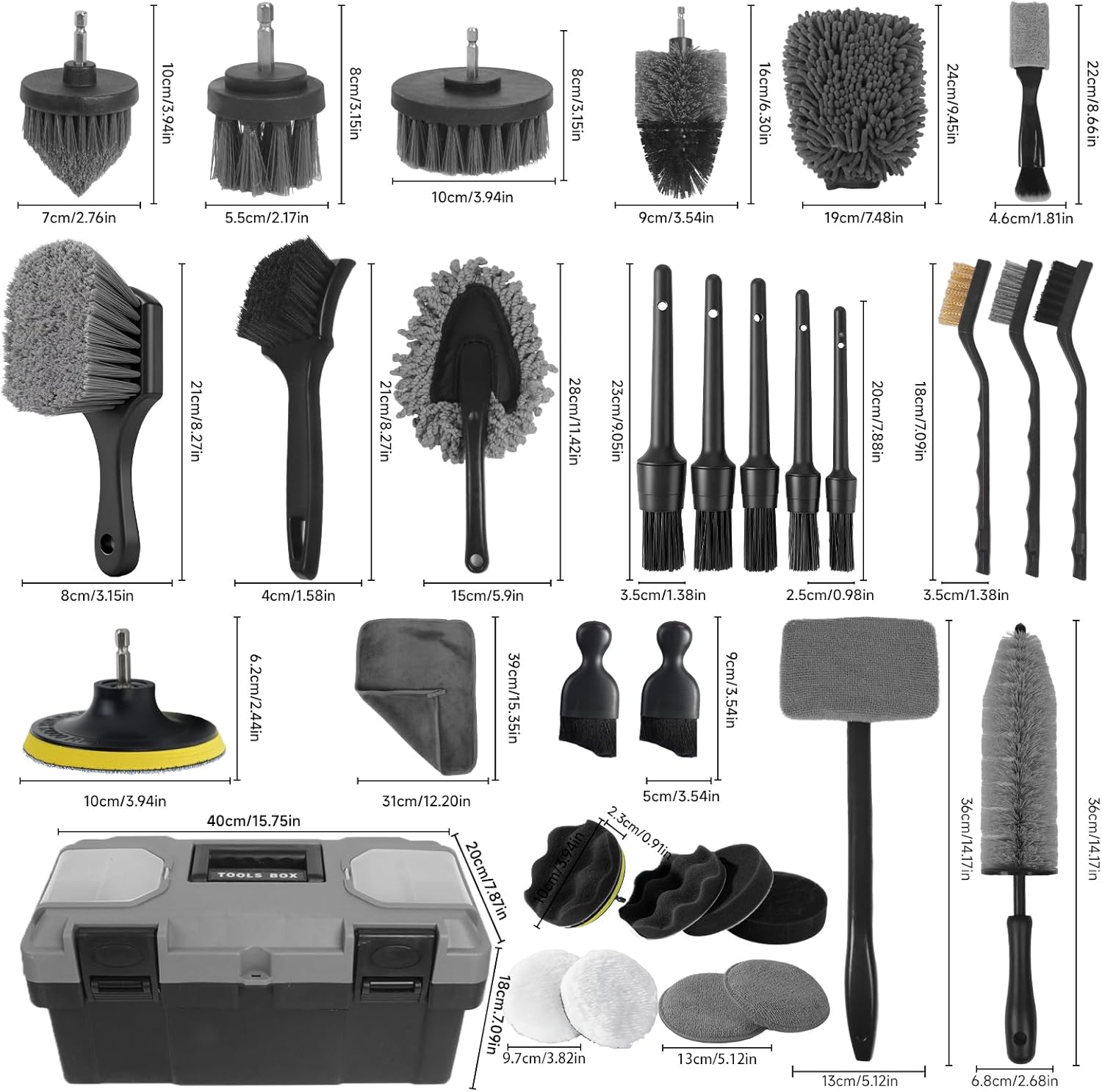 Kit de nettoyage de voiture, 3 - Interior Detailing Kit avis et prix