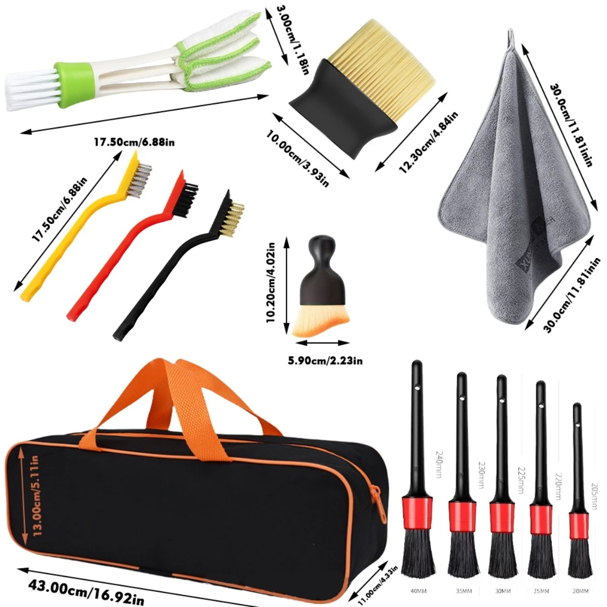 Kit de brosses de nettoyage de - Dirt Brush Interior avis et prix