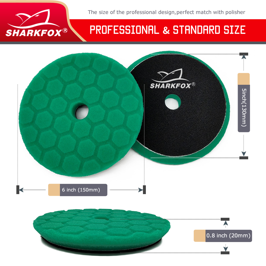 Sharkfox 5 pièces/ensemble 5 p - Polish Pad Set Buffer avis et prix