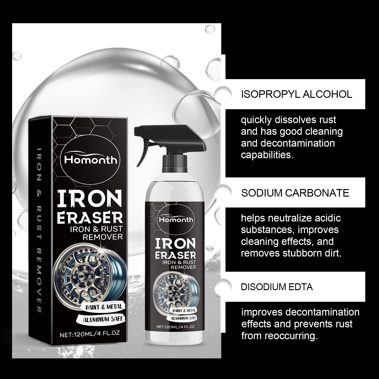 Spray décapant de rouille pour - Wheel Cleaner Alloy avis et prix