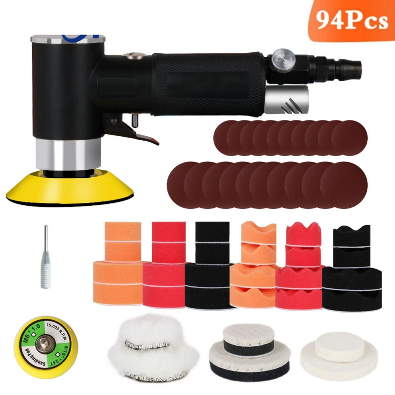 Kit de polisseuse pneumatique  - Polish Pad Set Buffer avis et prix