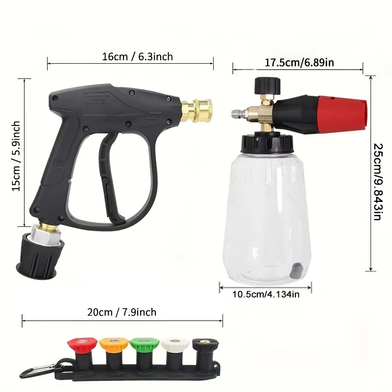 Kit de lance à mousse pour can - Pressure Washer Foam Gun avis et prix