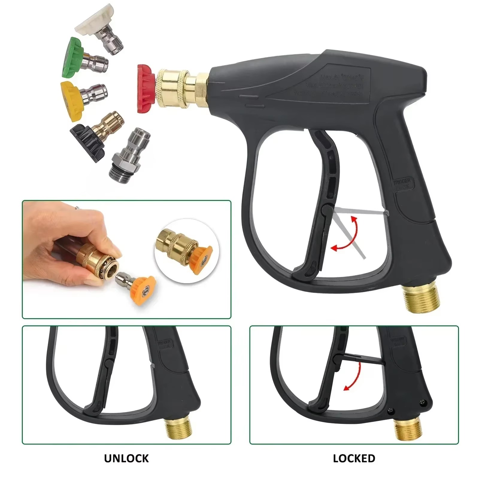 Kit de lance à mousse pour can - Pressure Washer Foam Gun avis et prix