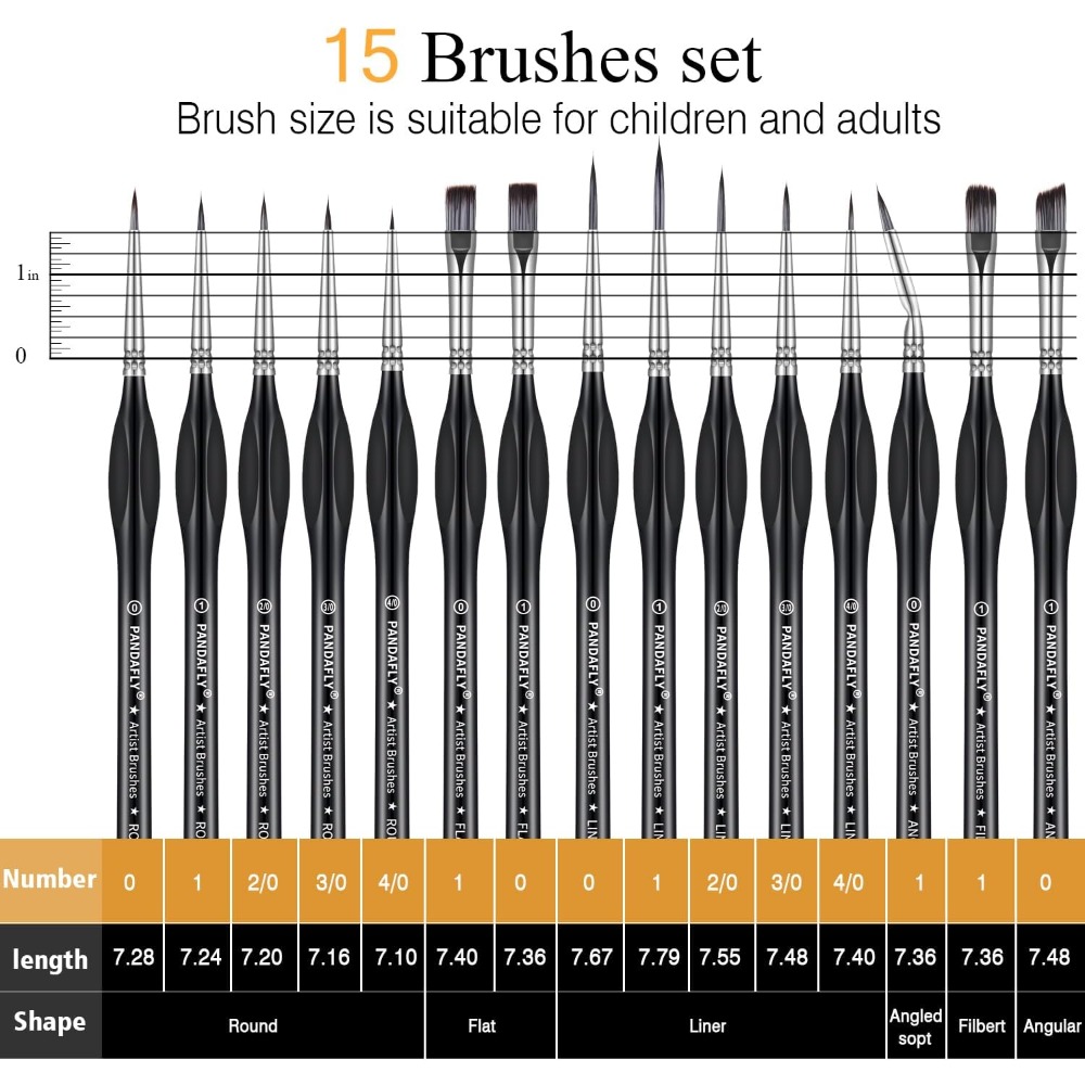 Ensemble de 15 pinceaux profes - Detailing Brush Set avis et prix
