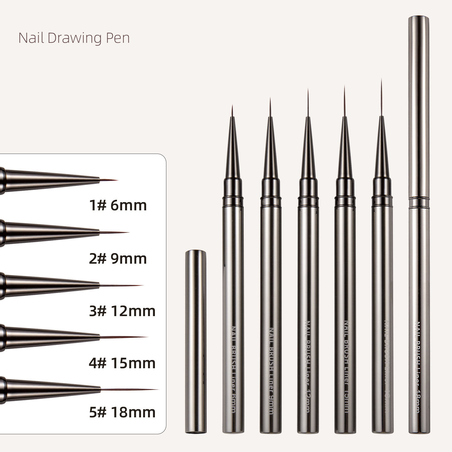 Ensemble de pinceaux pour nail - Detailing Brush Set avis et prix
