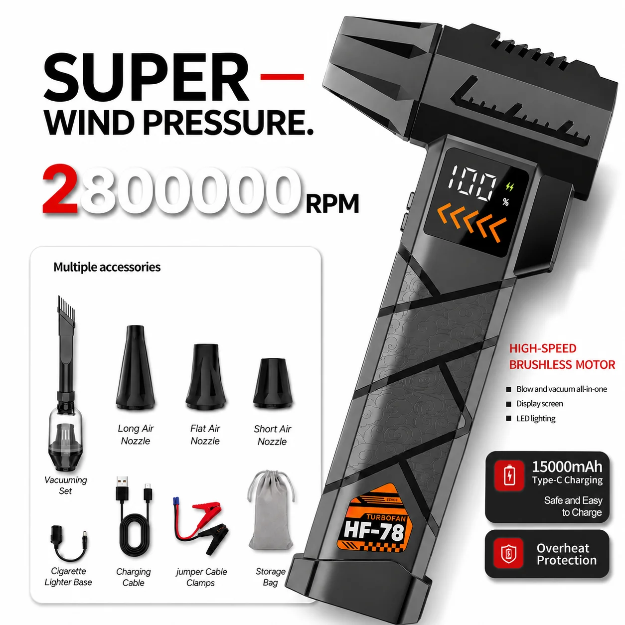 Souffleur à Jet Électrique Sup - Dryer Car Blower avis et prix