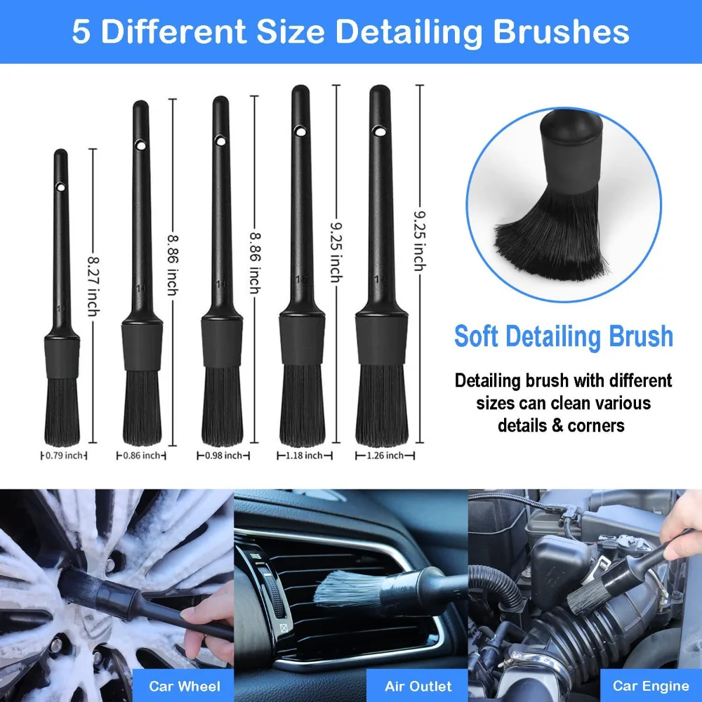 Ensemble de brosses de lavage  - Dirt Brush Interior avis et prix