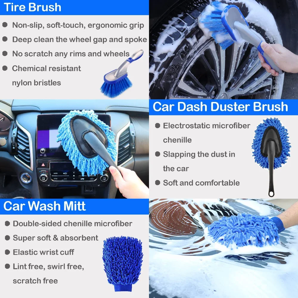 Ensemble de brosses de lavage  - Dirt Brush Interior avis et prix